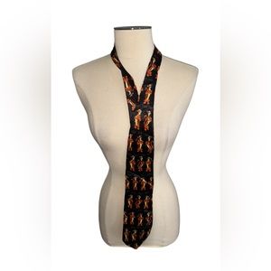 Disney Tigger Moods All Over Print Neck Tie - Black